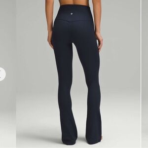 Lululemon True Navy Ribbed High-Rise Flare Leggings 💙